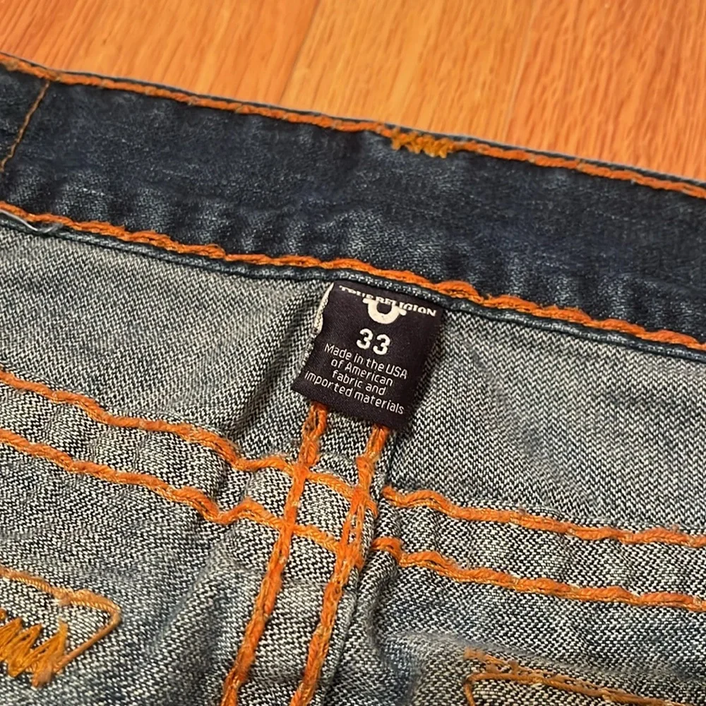 True Religion Dark Blue Straight Leg Jeans - Picture 10 of 12